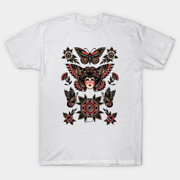 Butterflies v1 T-Shirt by ohjessica-o